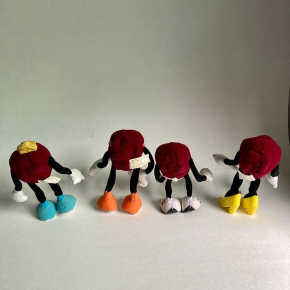 Set of 4 Vintage Applause California Raisins Plush 1988 Hardees Figures Toys - Picture 7 of 10